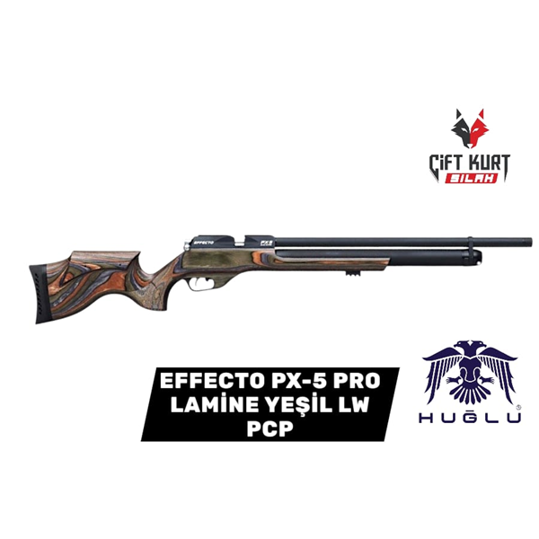 HUĞLU EFFECTO PX-5 PRO LAMİNE YEŞİL LW PCP HAVALI TÜFEK